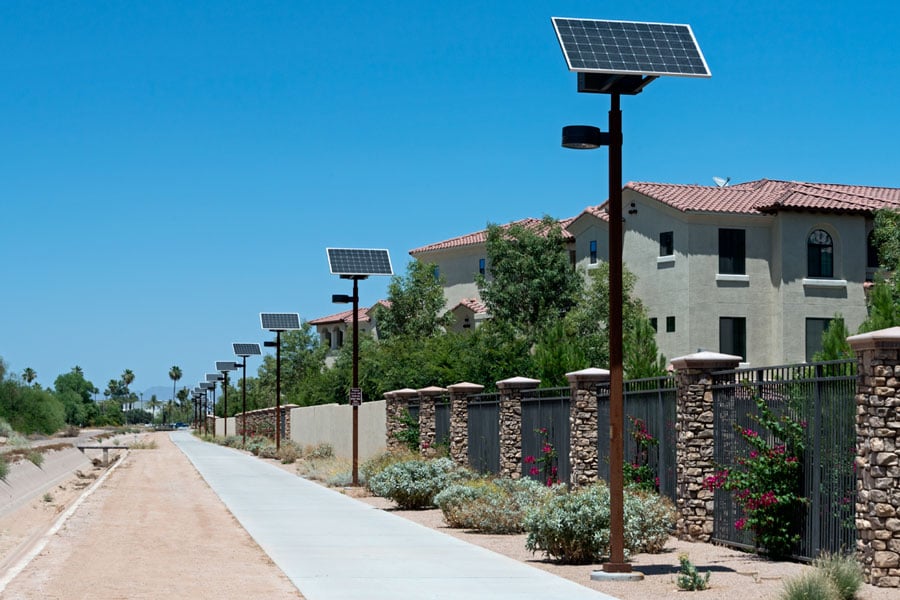 Highline Canal Solar LED Bike Path Lighting