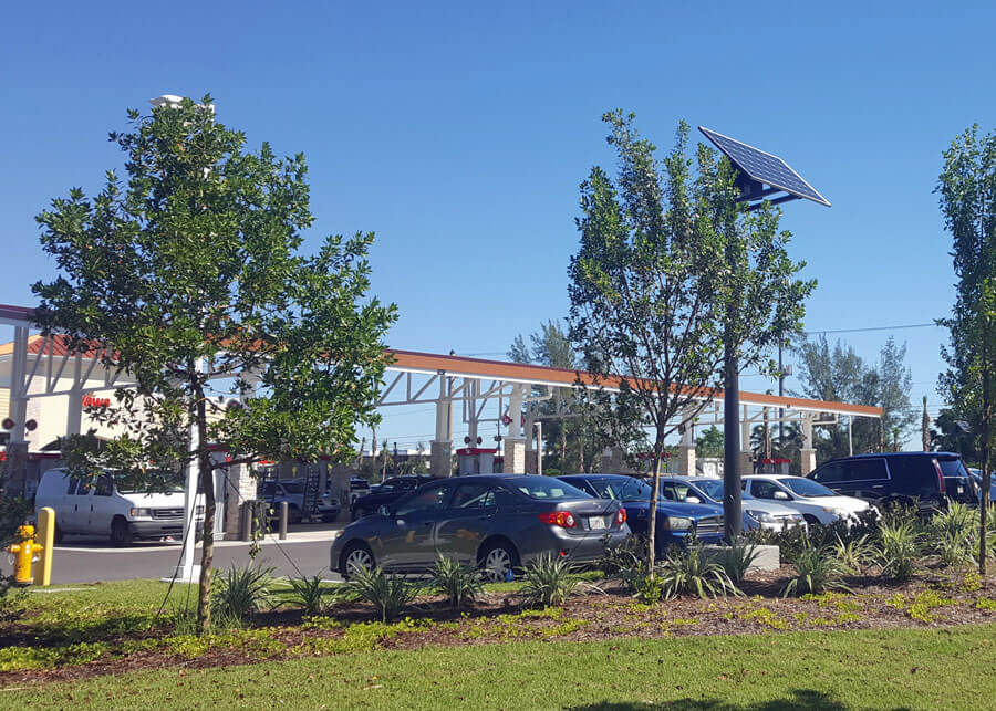 Solar LED Lights for Wawa Landscape