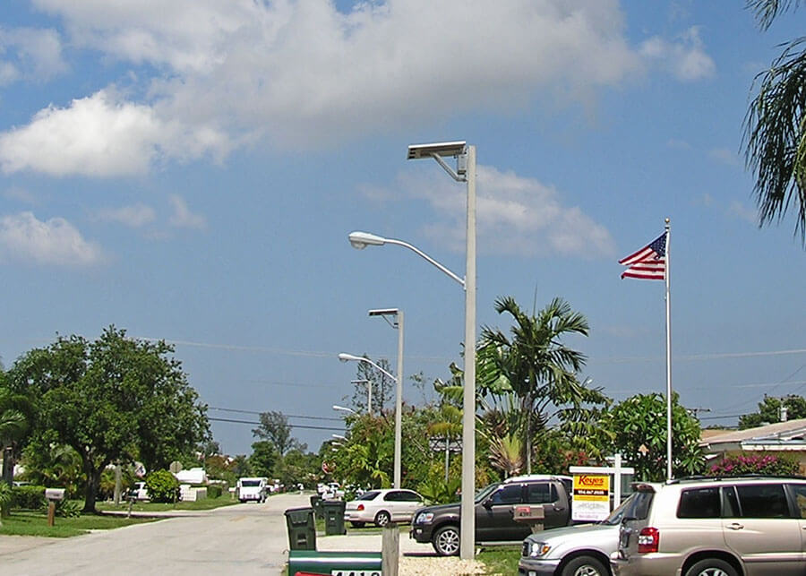 Dania Beach Solar LED Hurricane Rated Street Light