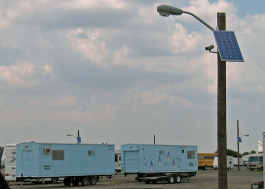 Secure RV Solar Powered Camera and Security Lighting