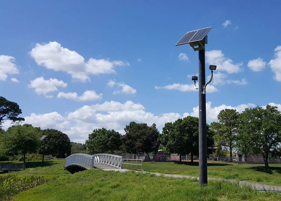 Salerno Retrofit SolarRFL Style Solar Flood Area Light System