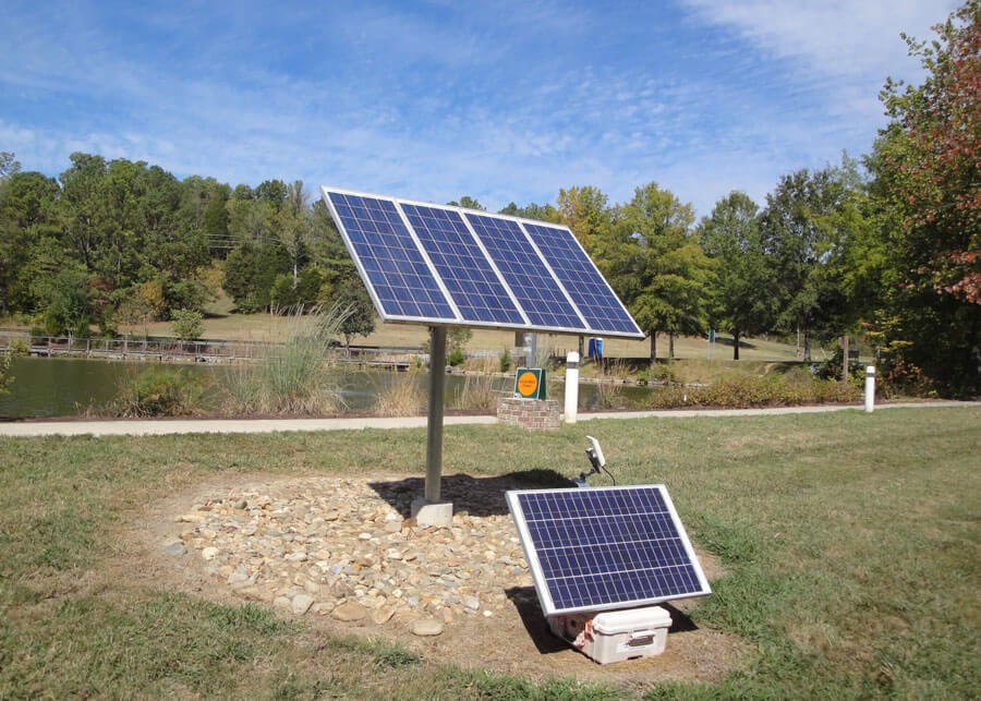 ORNL Solar LED Bollard Walkway Light