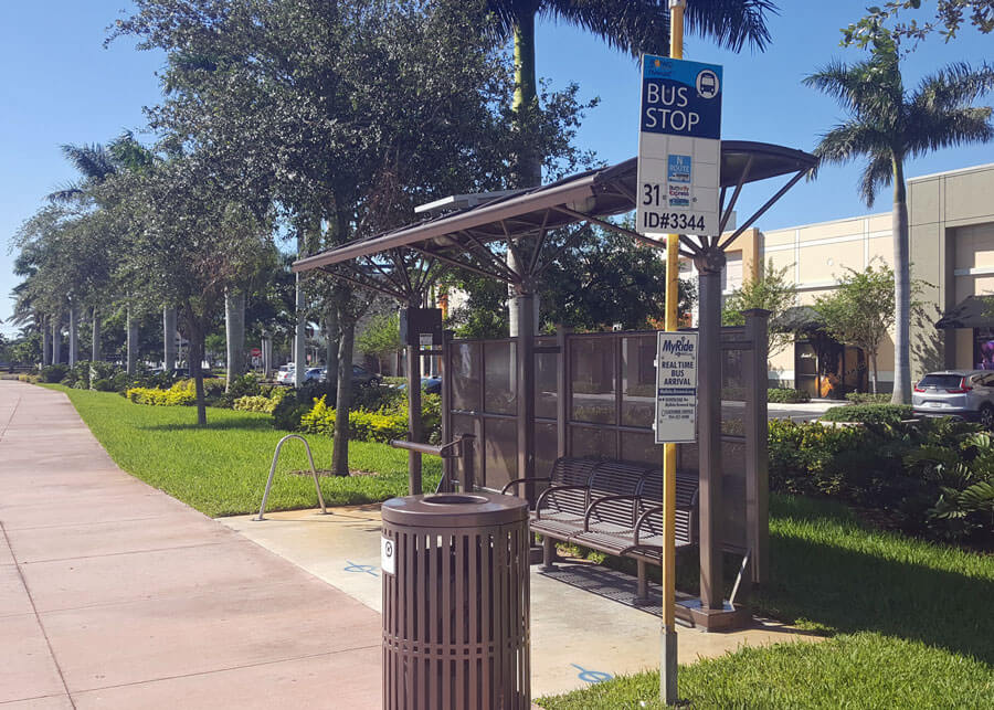 Coconut Creek Solar Bus Shelter Lighting