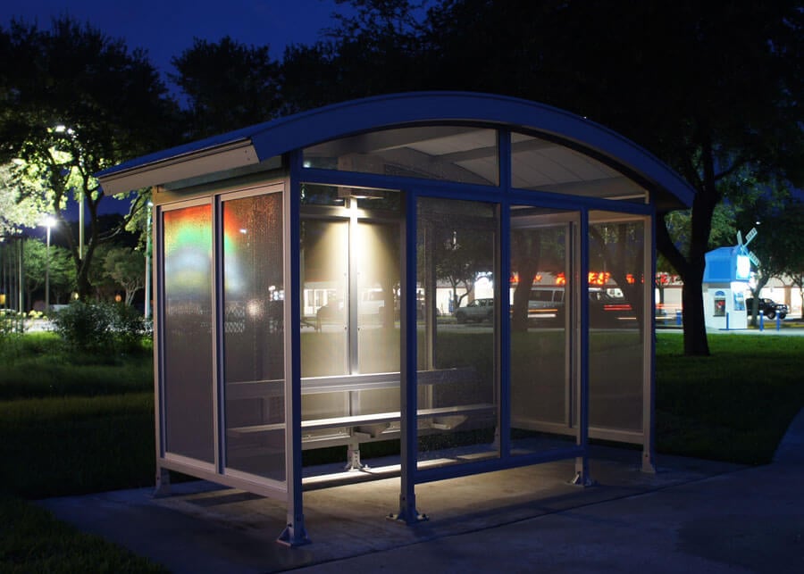 Martin County Solar Bus Shelter Light