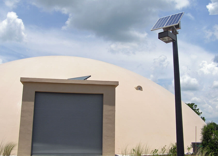 solar LED outdoor lighting for commercial