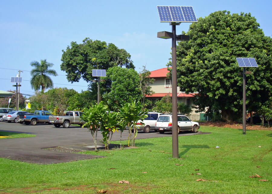 Hilo Big Island SolarRatio Style Solar Parking Lot Lighting