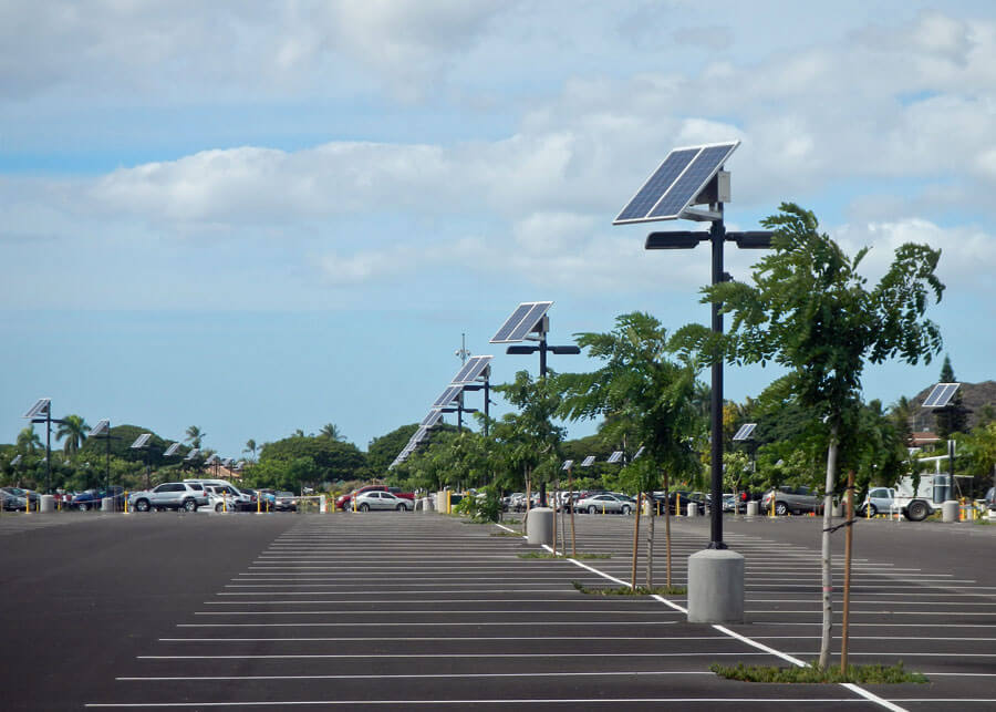 Ko Olina Golf Course Solar LED Motion Activated Solar Parking Lot