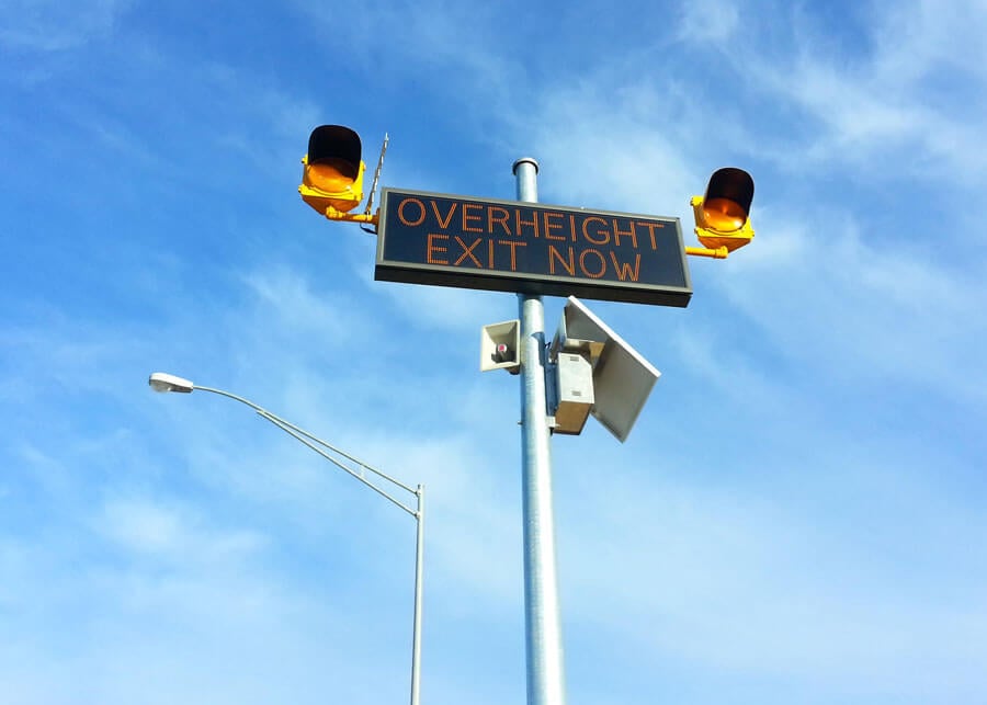 Vehicle Overheight Flasher Solar Lighting