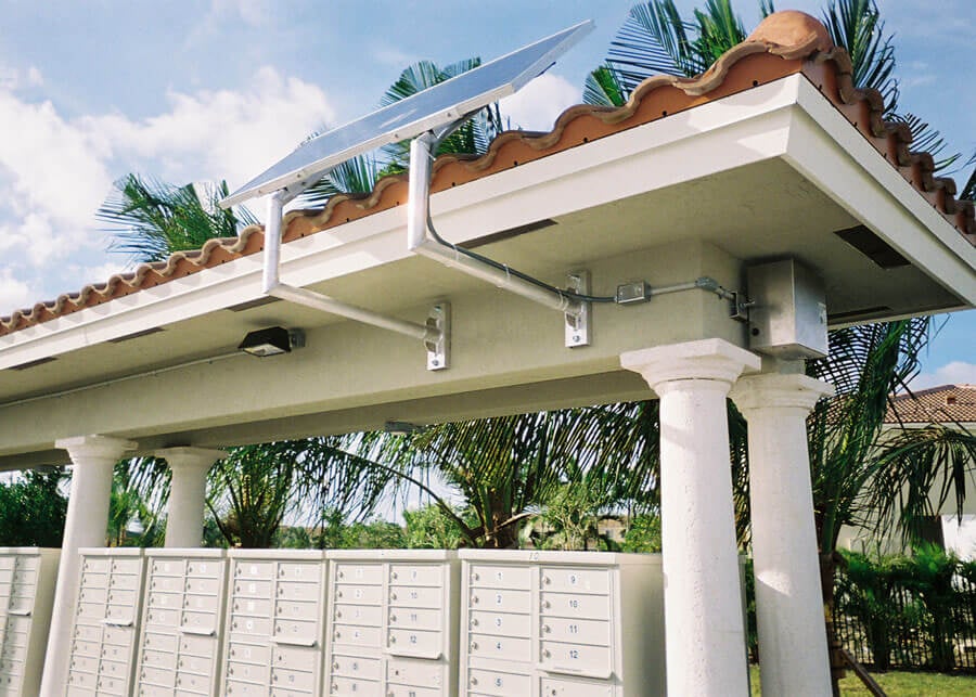 DR Horton Mailbox Shelters Solar Building Structure Lighting