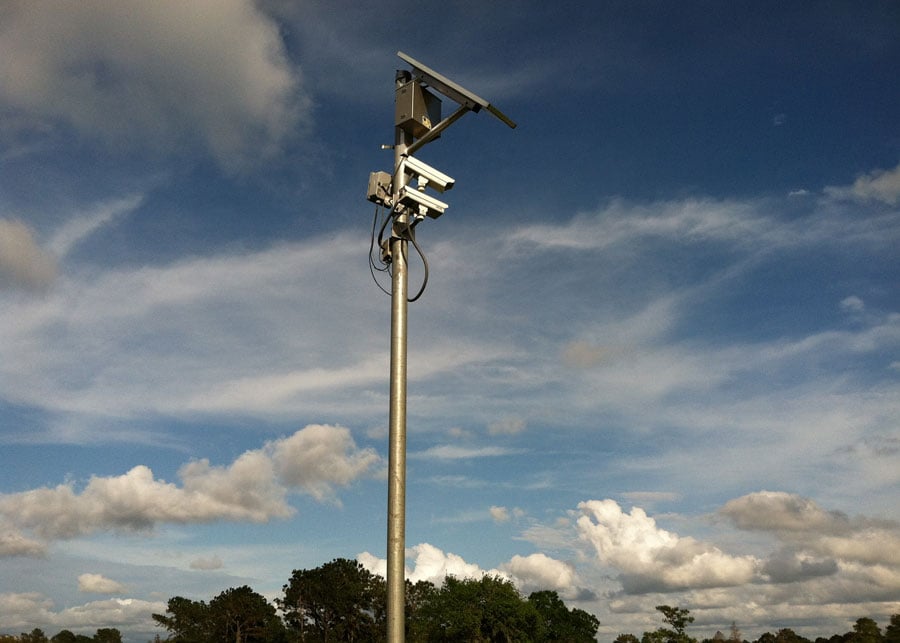 Golf Course Solar Powered Camera System