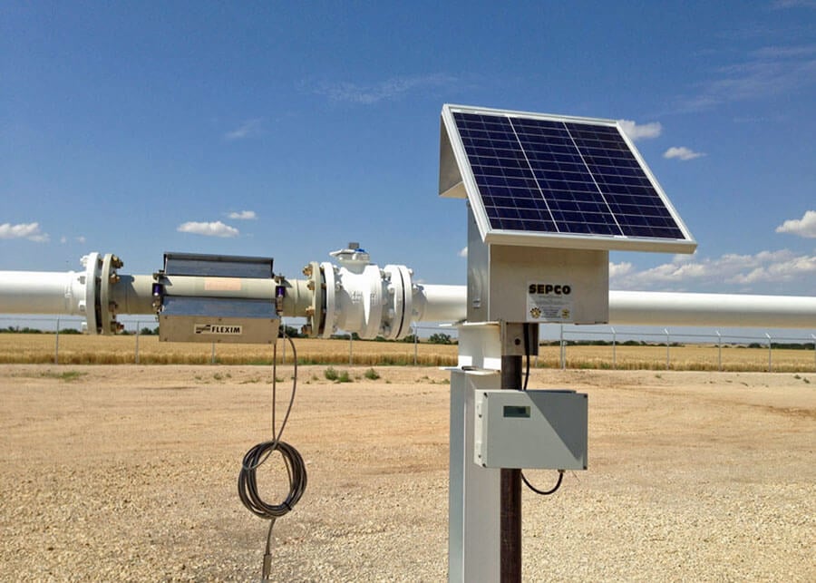 Flexim Solar Powered Flow Meter