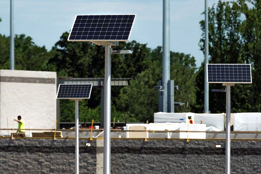 Fredericksburg Baseball Parking Lot Solar Lighting Systems