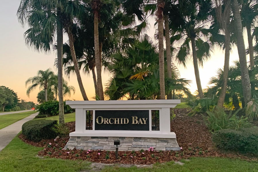 Orchid Bay Monument Solar LED Sign Light System