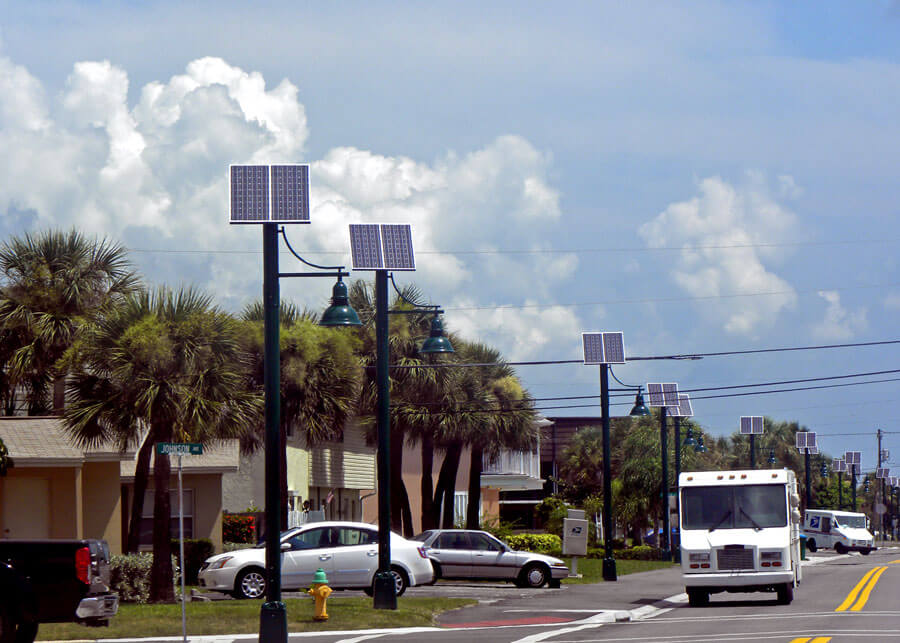 Cape Canaveral Turtle Friendly Solar Street and Pathway Lighting Systems