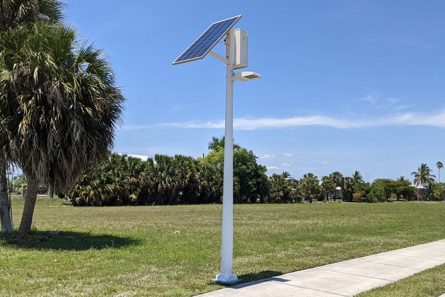 Everglades City Solar Sidewalk Area Light