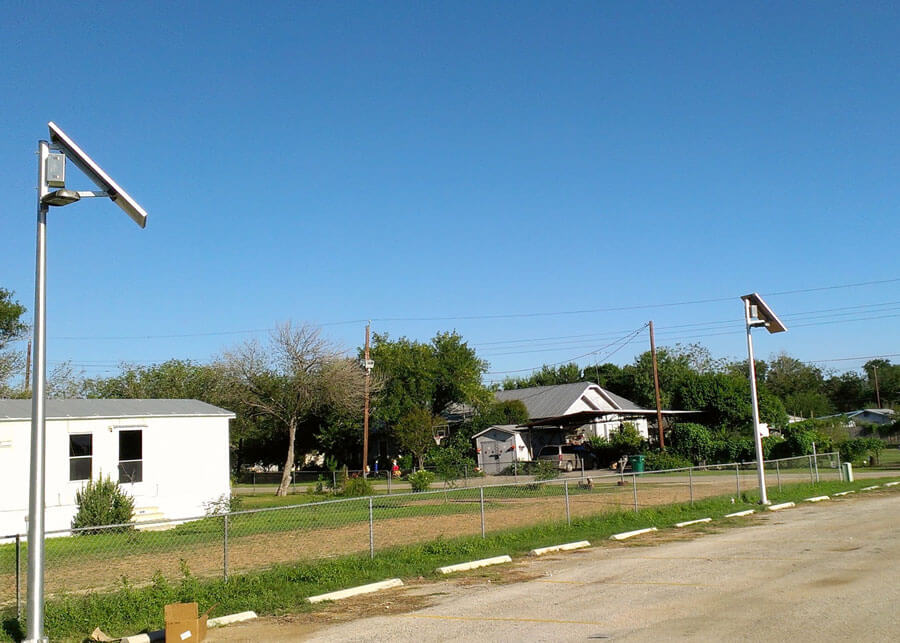 Solar Lighting for Parking Lot