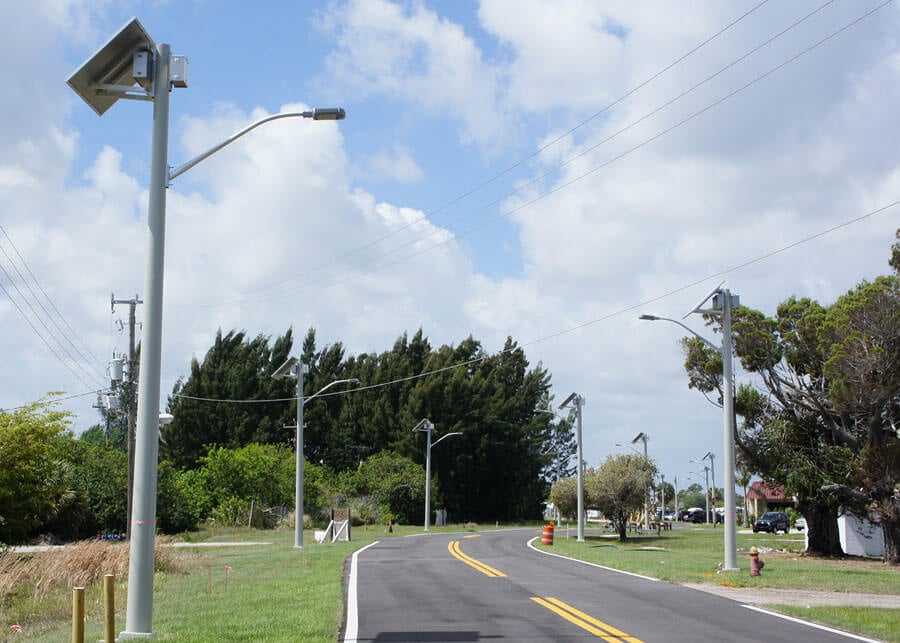 Martin County Airport Solar Street Lighting