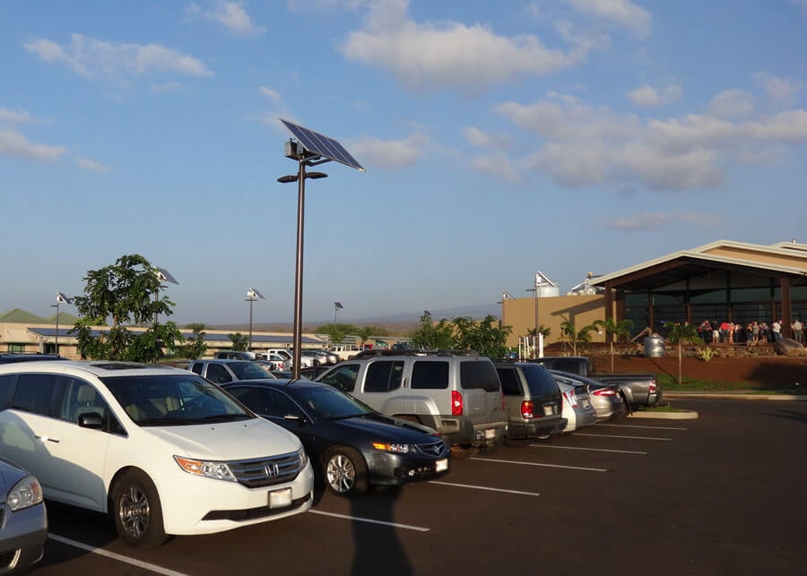 Maui Brewing SolarViper Solar Parking Lot Light