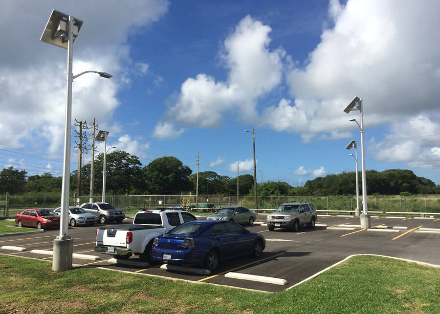 Parking Lot Lighting Solar Powered